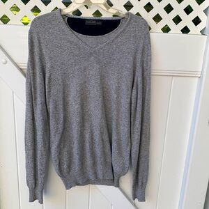 Zara gray crewneck sweater size: L